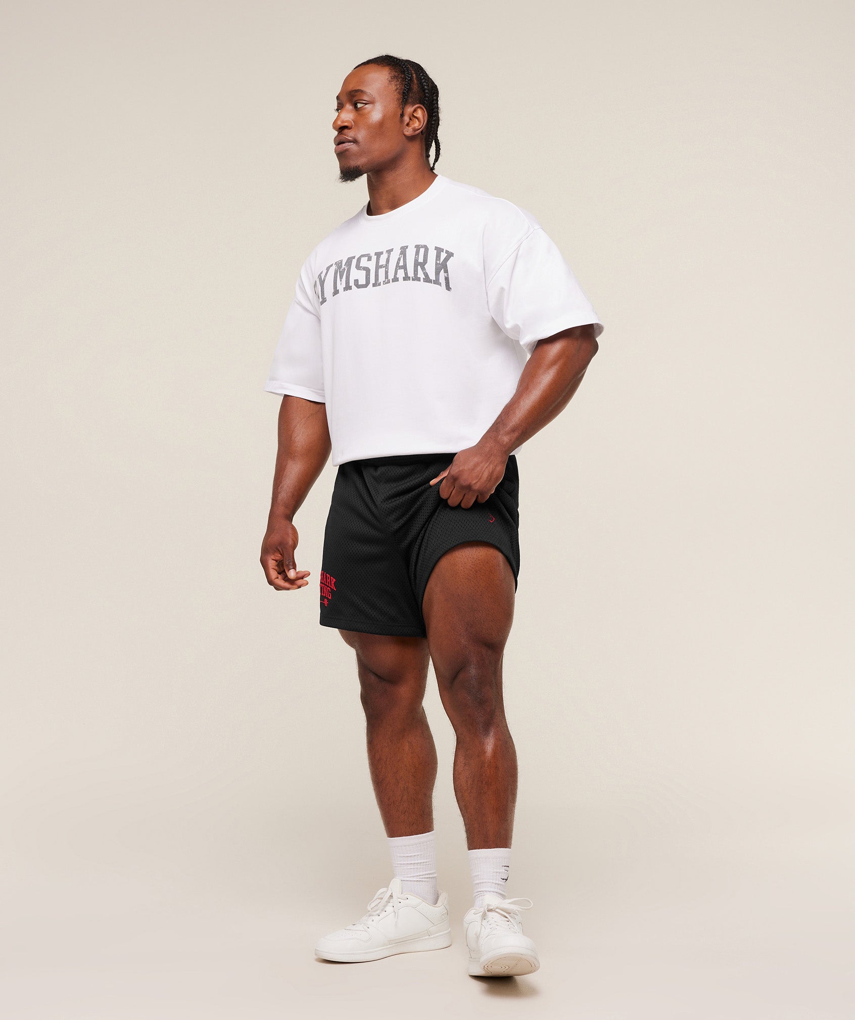Gymshark Lifting Barbell Mesh 5" Short Black