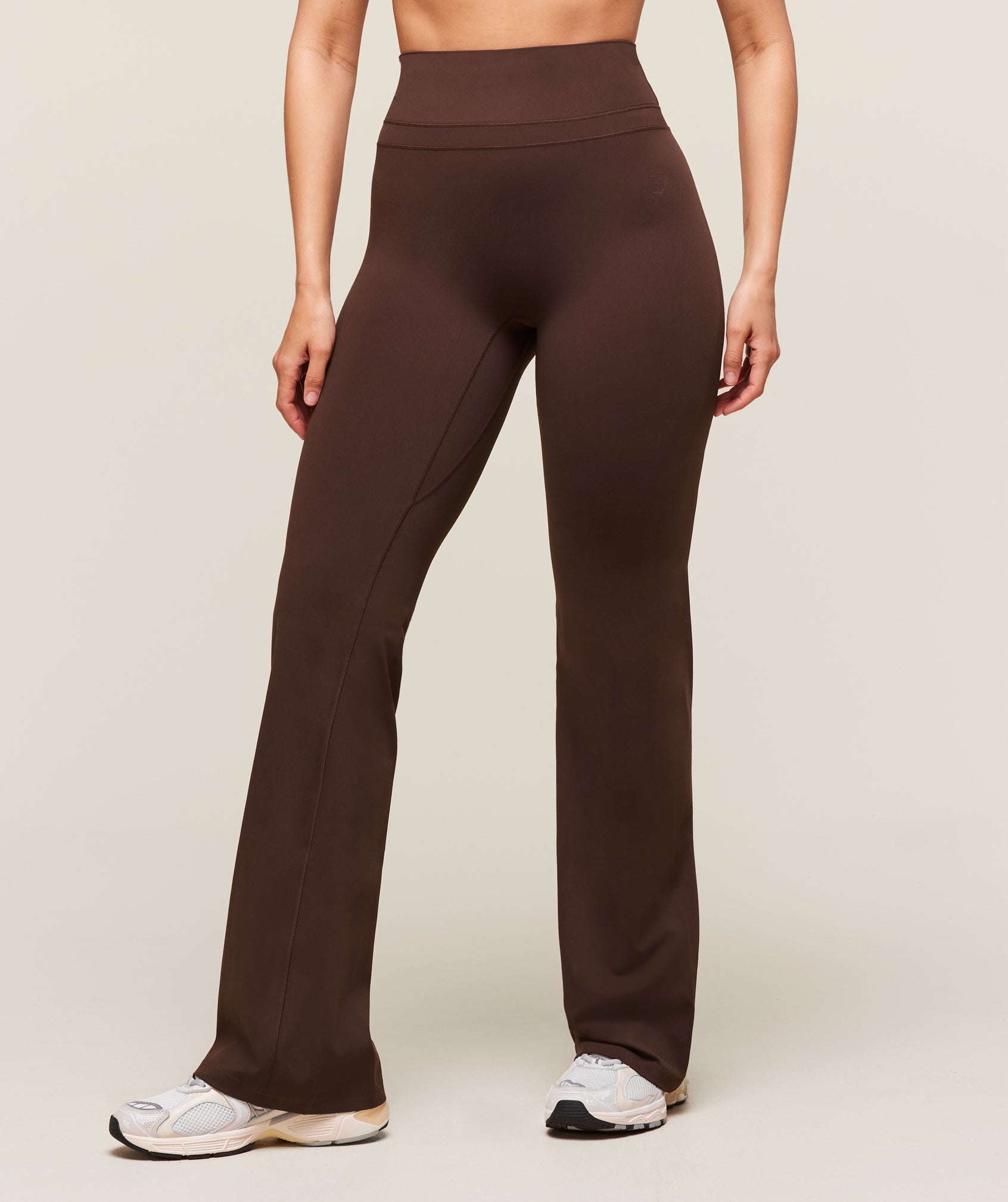 Women's Gymshark Whitney Flared Leggings Depth Brown