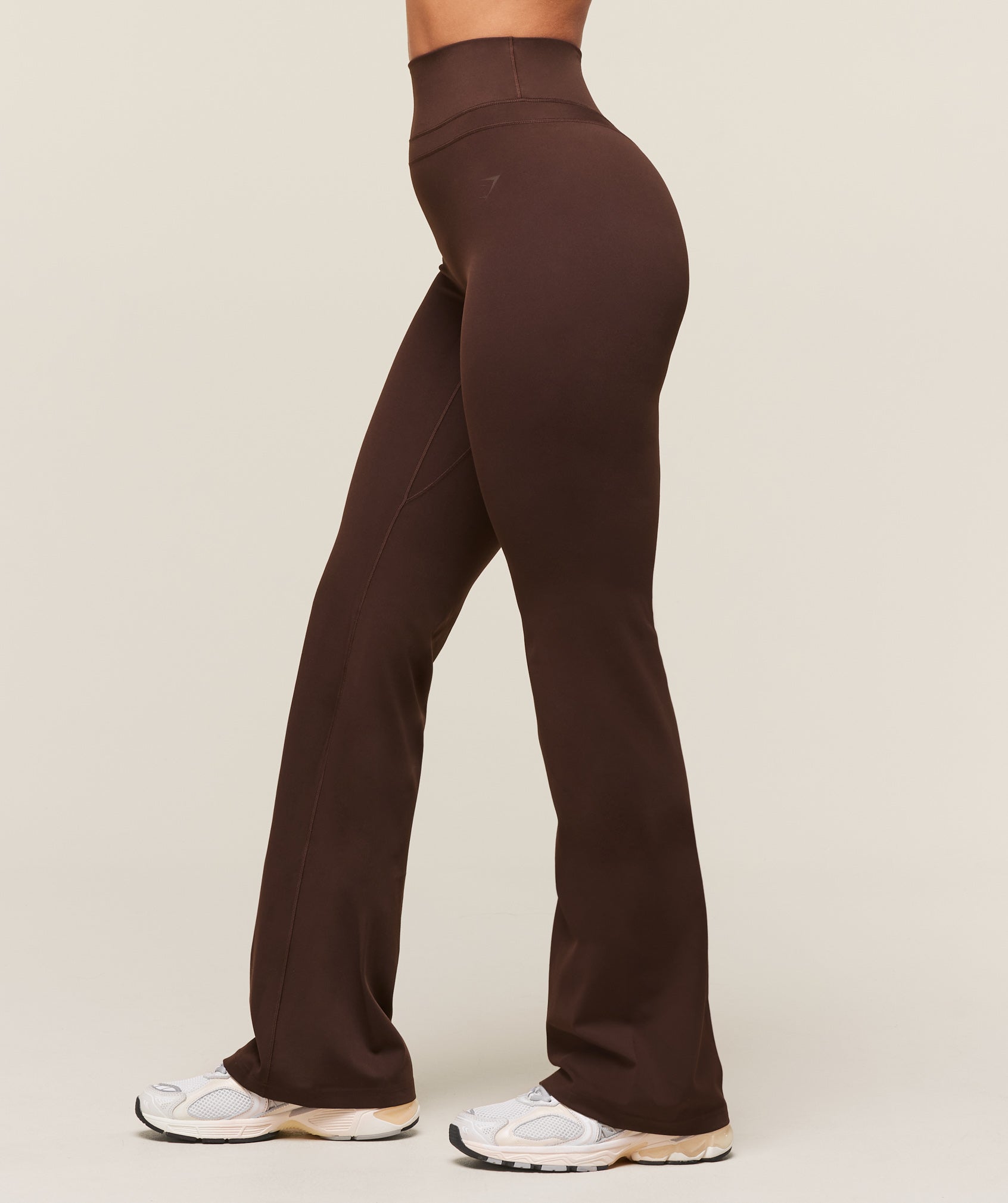 Women's Gymshark Whitney Flared Leggings Depth Brown