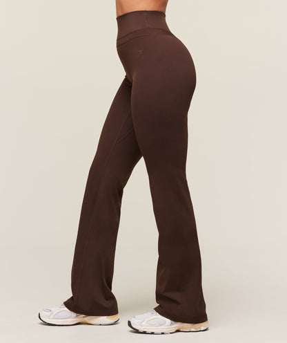 Women's Gymshark Whitney Flared Leggings Depth Brown