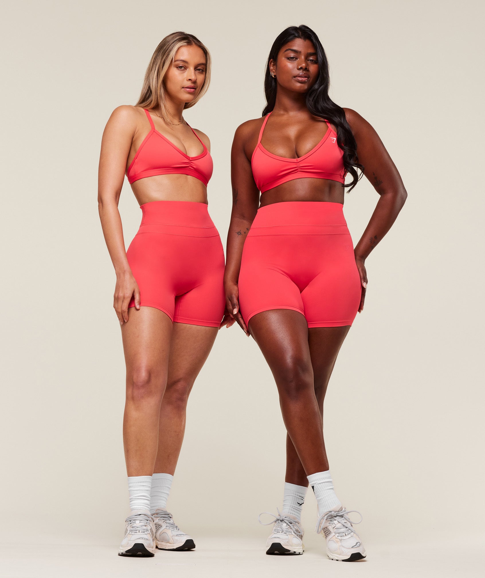 Women's Gymshark Whitney Shorts Coral Red