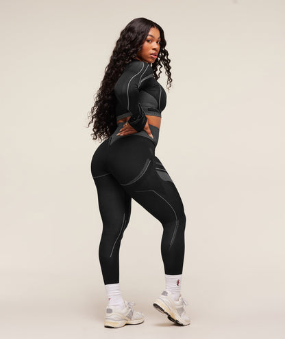 Women's Gymshark Gymshark X Analis Seamless Leggings Black