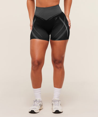 Women's Gymshark Gymshark X Analis Seamless Shorts Black