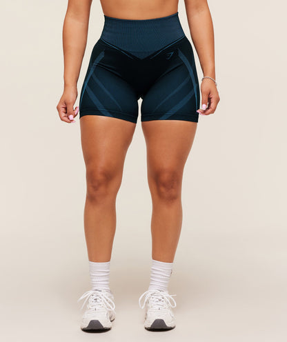 Women's Gymshark Gymshark X Analis Seamless Shorts Midnight Blue