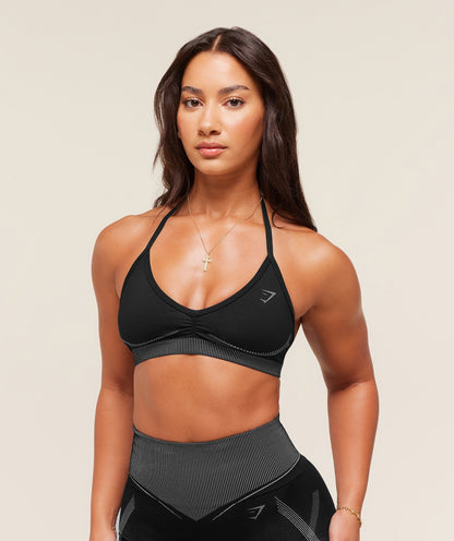 Women's Gymshark Gymshark X Analis Seamless Sports Bra Black