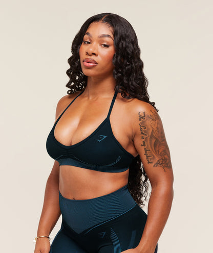 Women's Gymshark Gymshark X Analis Seamless Sports Bra Midnight Blue