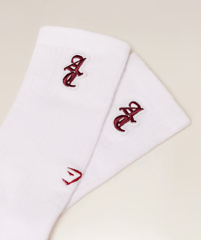Women's Gymshark Gymshark X Analis Socks White