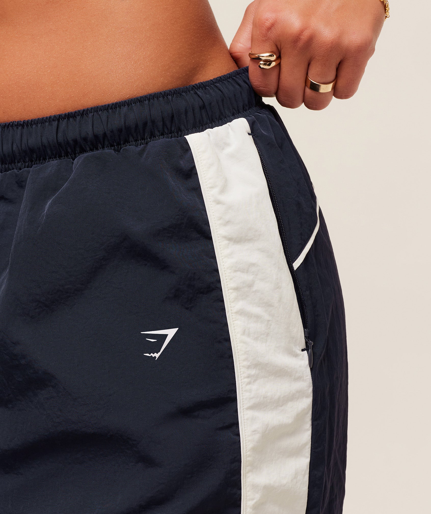 Women's Gymshark Gymshark X Analis Woven Track Pants Midnight Blue