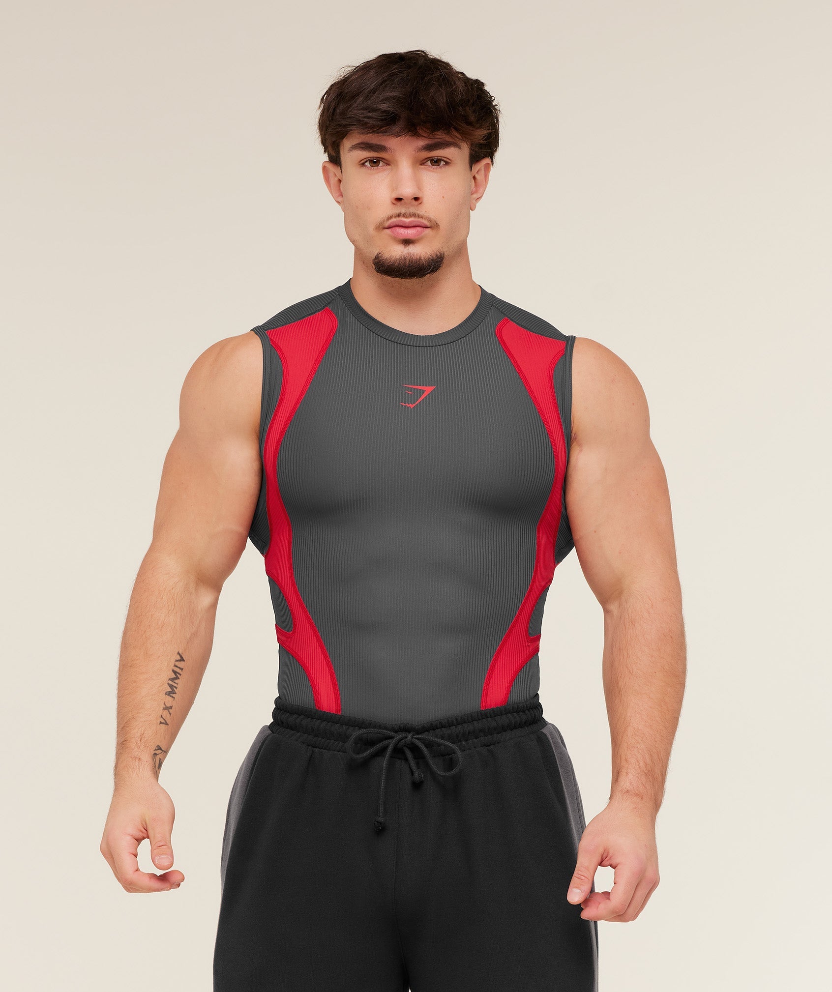 Gymshark Gymshark X Carlos Belcast Tank Baselayer Onyx Grey