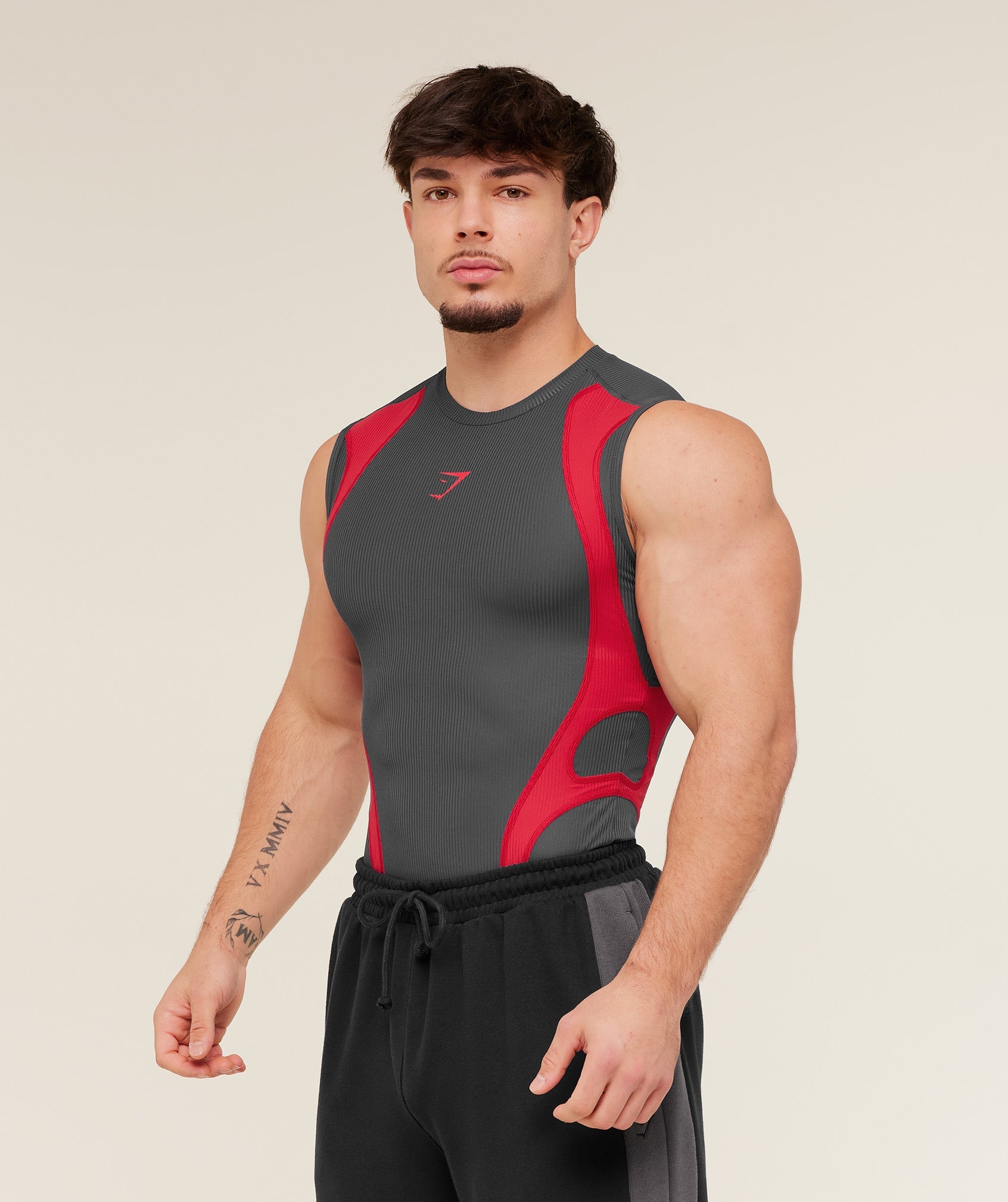 Gymshark Gymshark X Carlos Belcast Tank Baselayer Onyx Grey