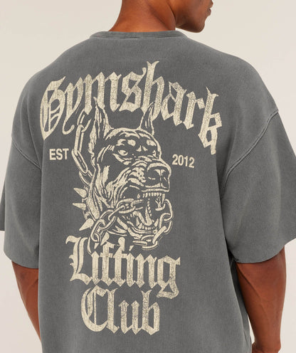 Gymshark Heavyweight Textured Graphic T-Shirt Dark Grey