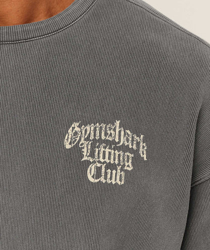 Gymshark Heavyweight Textured Graphic T-Shirt Dark Grey