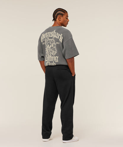 Gymshark Heavyweight Textured Graphic T-Shirt Dark Grey