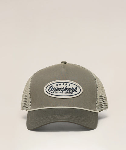 Women's Gymshark Trucker Cap Linen Brown