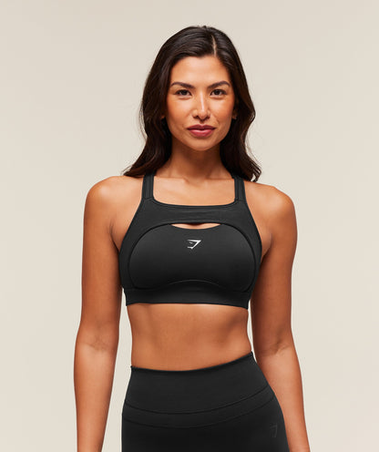 Women's Gymshark Alpha High Support Sports Bra Black