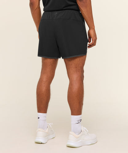 Gymshark Hybrid 5" Performance Shorts Black