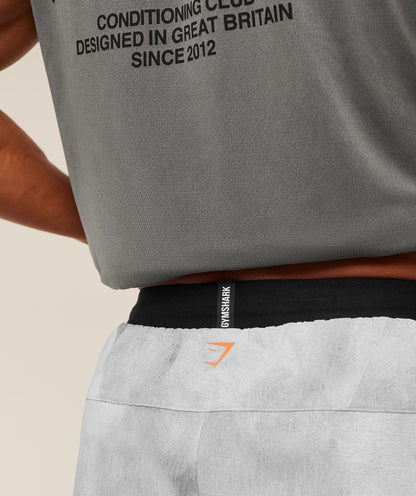 Gymshark Hybrid 5" Performance Shorts Smokey Grey