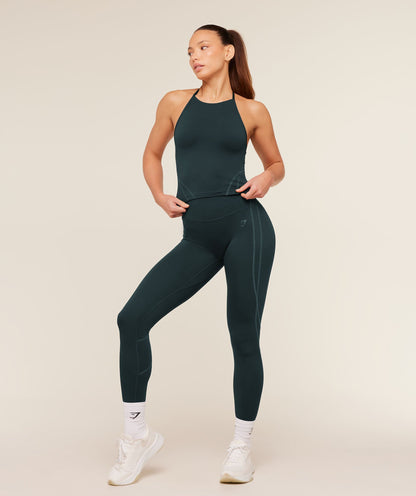 Women's Gymshark Volt Leggings Deep Petrol Blue