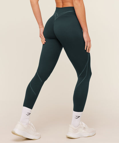 Women's Gymshark Volt Leggings Deep Petrol Blue