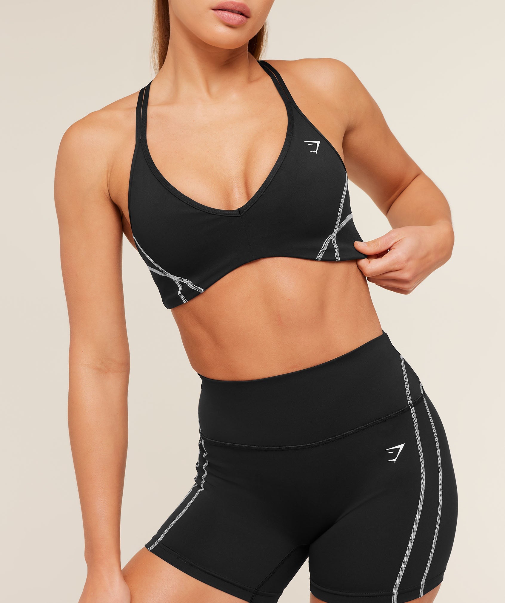 Women's Gymshark Volt Light Support Sports Bra Black