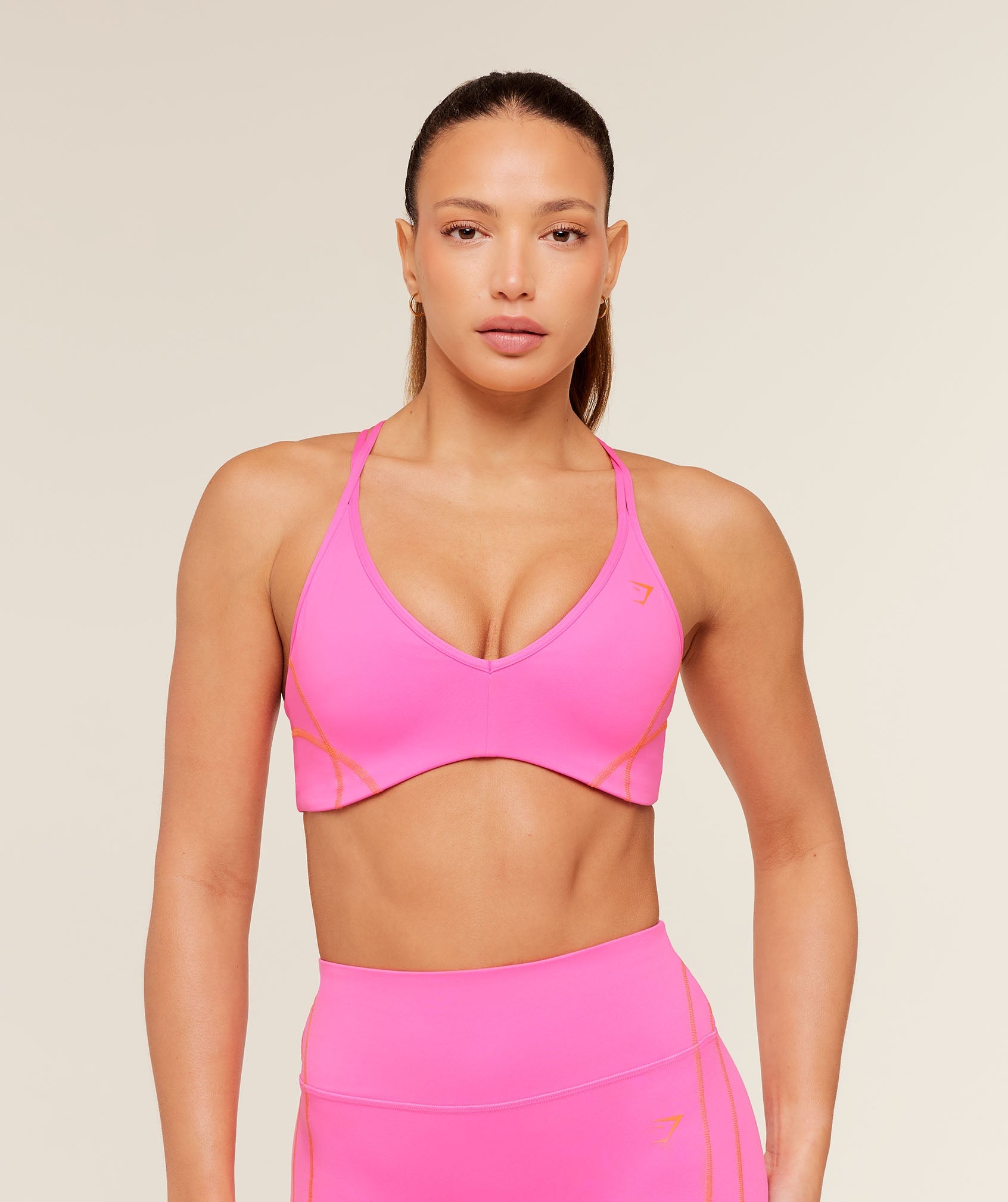 Women's Gymshark Volt Light Support Sports Bra Electric Pink