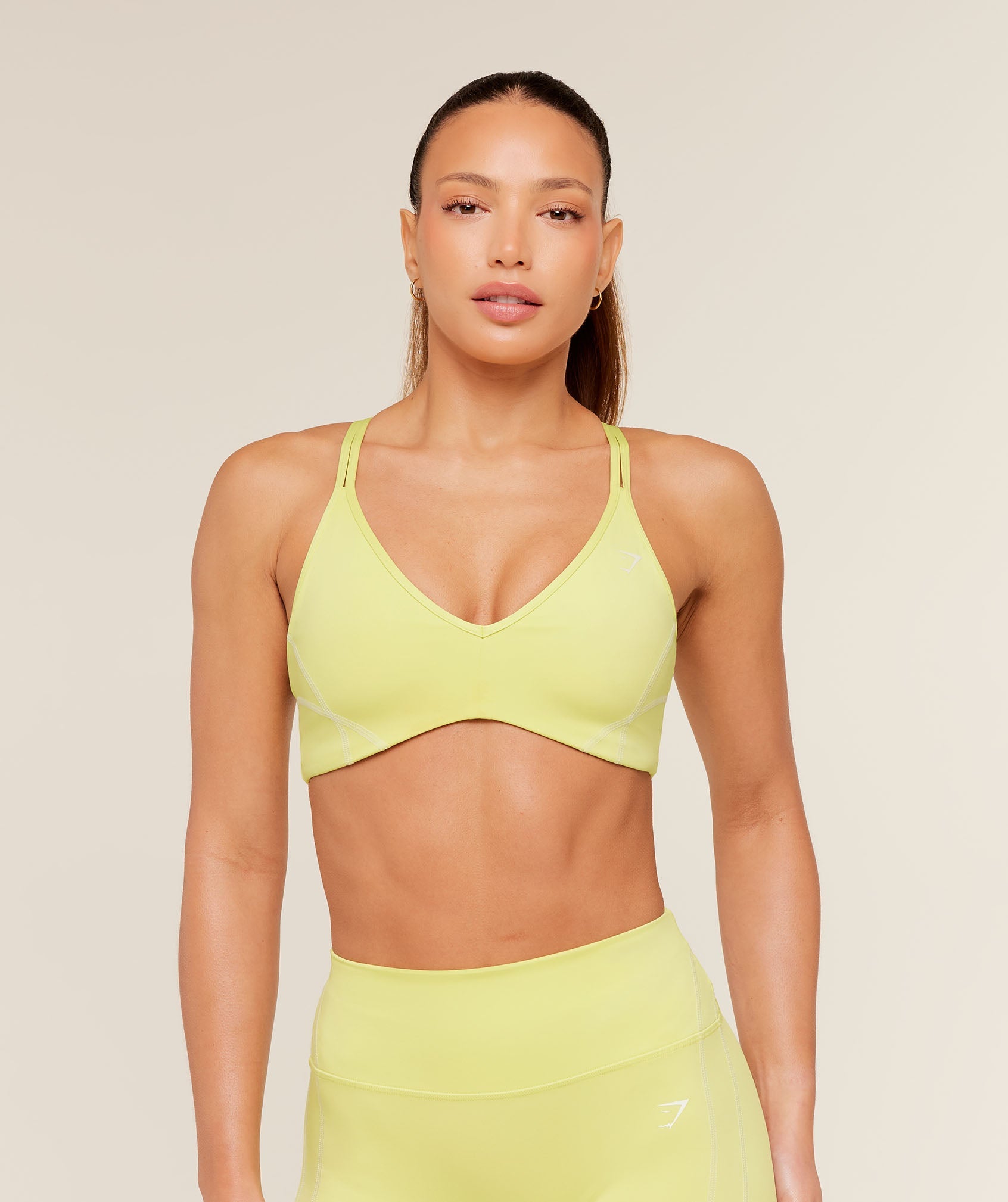 Women's Gymshark Volt Light Support Sports Bra Sorbet Yellow