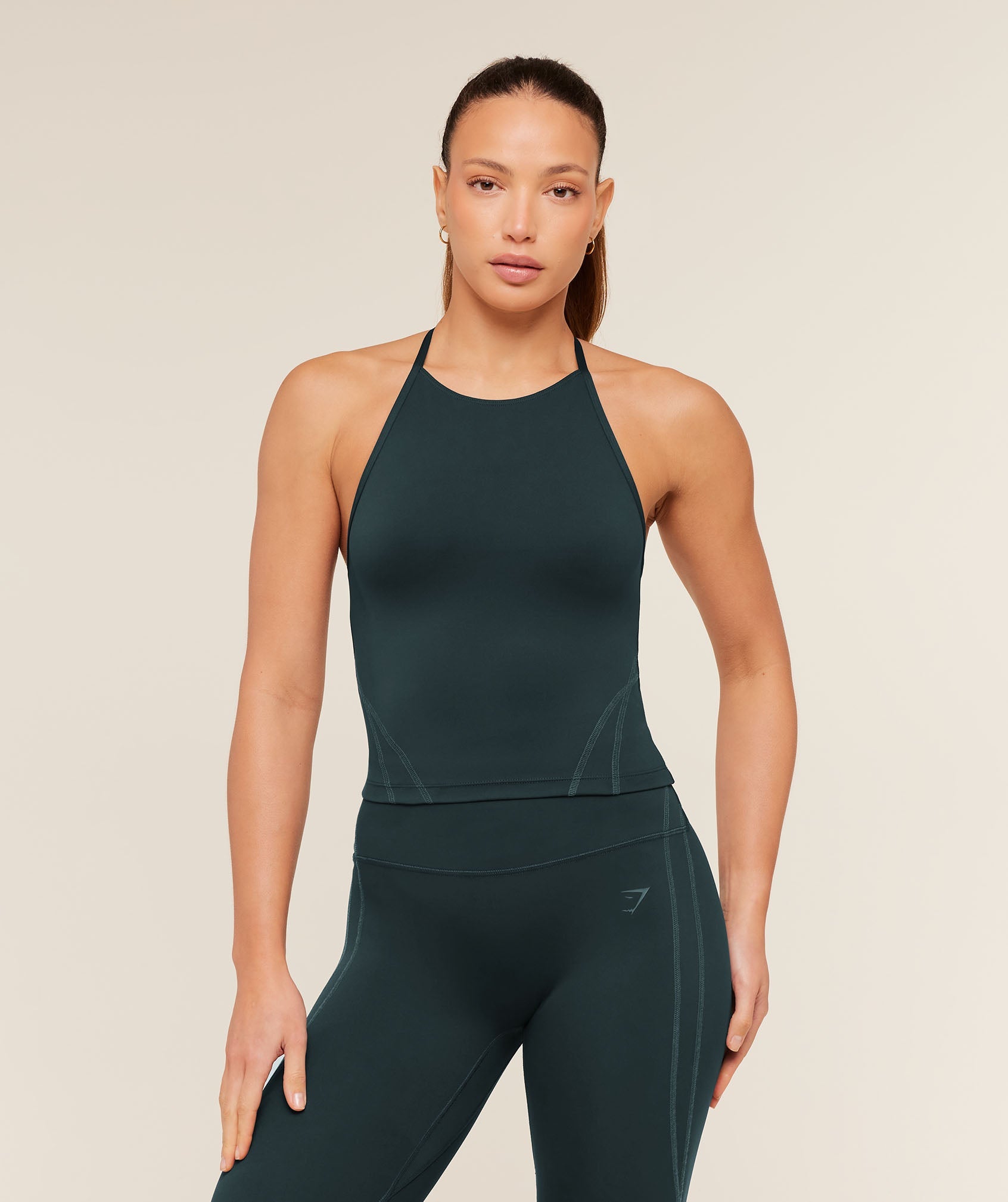 Women's Gymshark Volt Tank Top Deep Petrol Blue