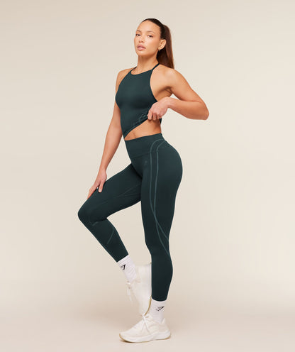 Women's Gymshark Volt Tank Top Deep Petrol Blue