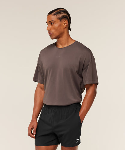 Gymshark Distance Seamless T-Shirt Cool Brown
