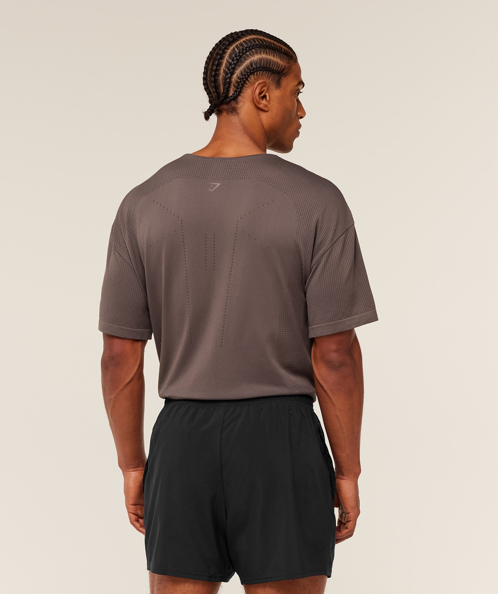 Gymshark Distance Seamless T-Shirt Cool Brown