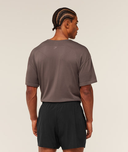Gymshark Distance Seamless T-Shirt Cool Brown