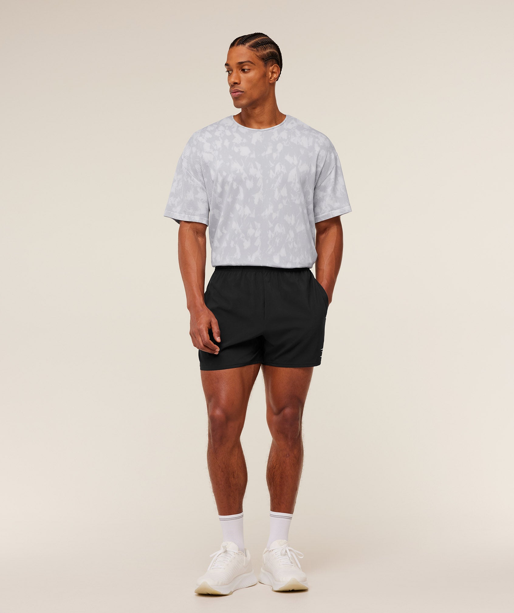 Gymshark Distance Seamless T-Shirt Light Grey