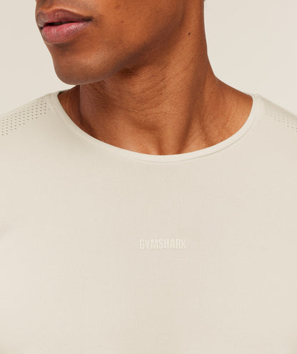 Gymshark Distance Seamless T-Shirt Soft White