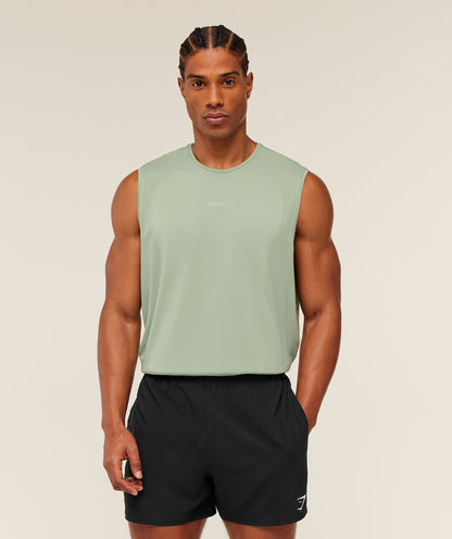 Gymshark Distance Seamless Tank Haze Green