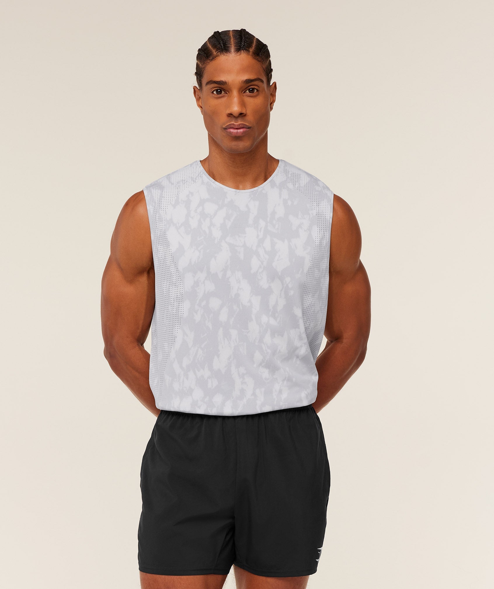 Gymshark Distance Seamless Tank Light Grey