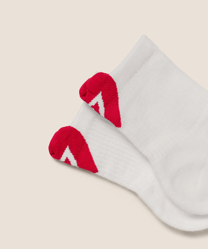 Women's Gymshark Heart Graphic Midi Socks 3Pk Gs White