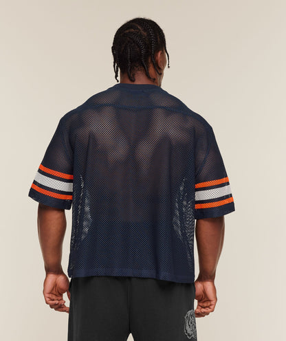 Gymshark Collective Mesh Contrast Jersey Heavy Blue