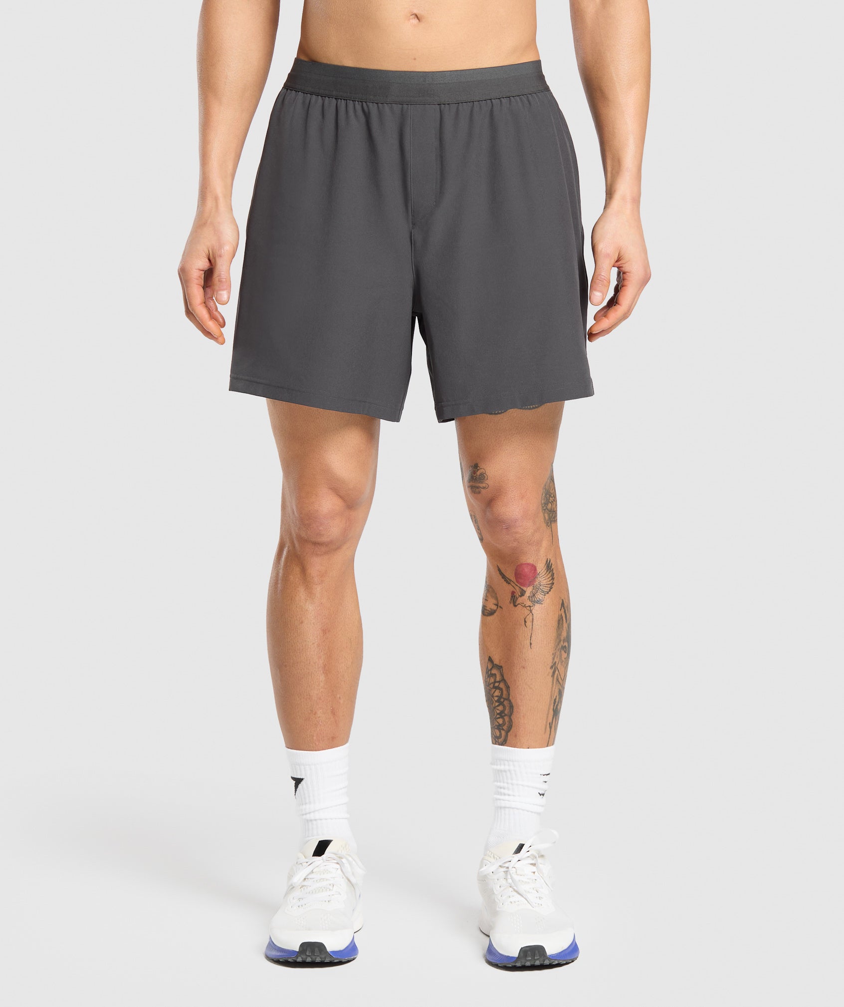 Gymshark Land To Water 6" Shorts Asphalt Grey