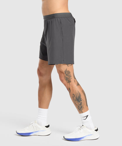 Gymshark Land To Water 6" Shorts Asphalt Grey