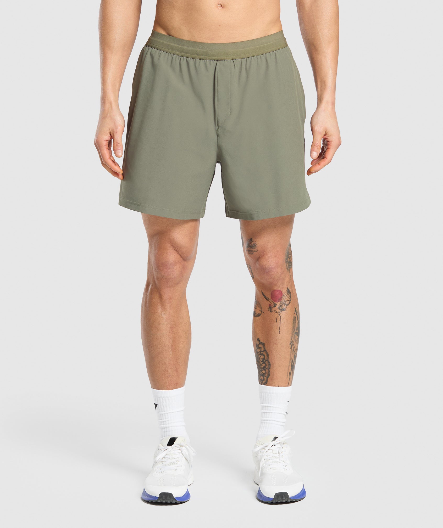 Gymshark Land To Water 6" Shorts Base Green