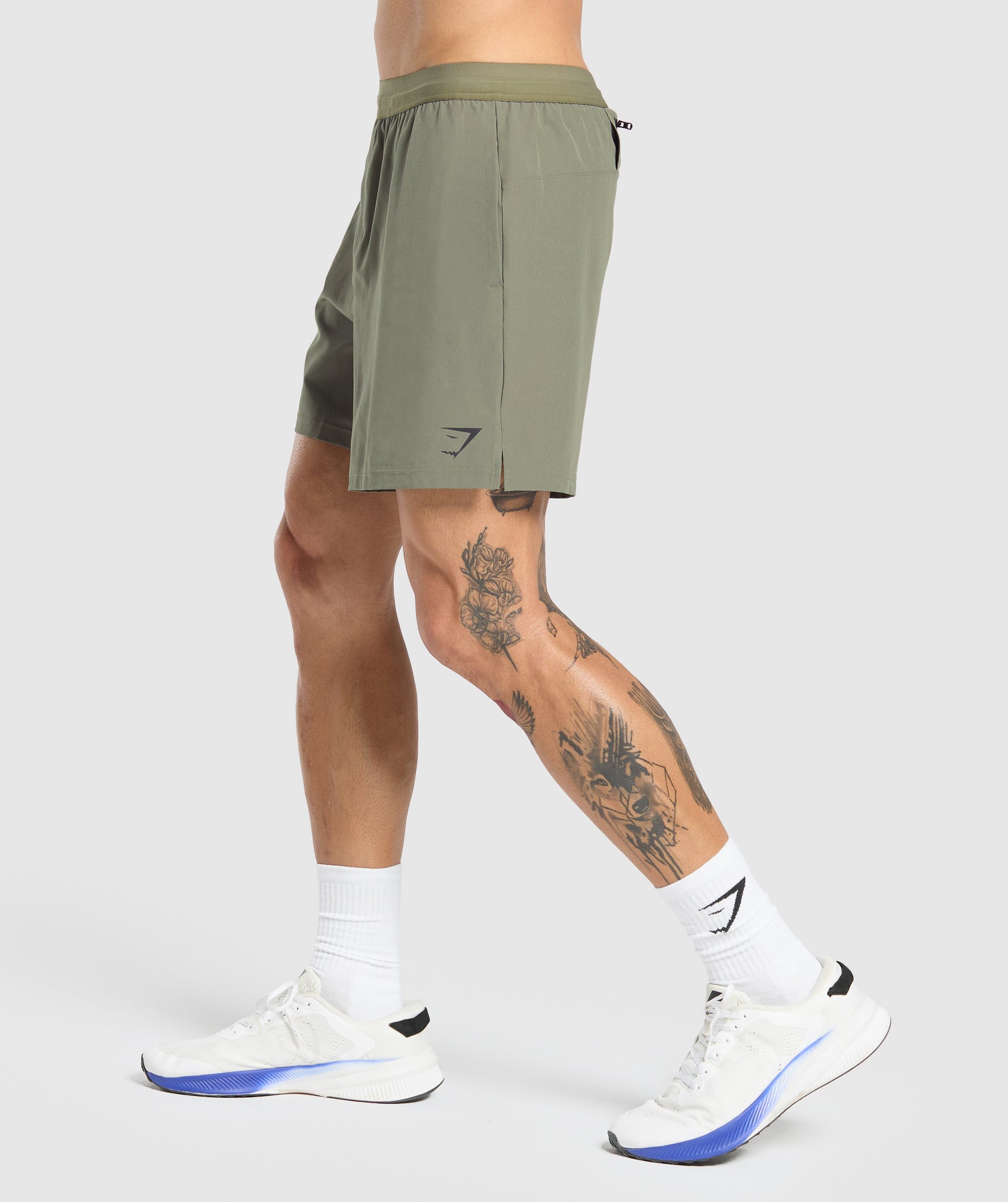 Gymshark Land To Water 6" Shorts Base Green