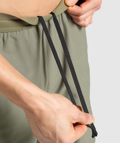 Gymshark Land To Water 6" Shorts Base Green