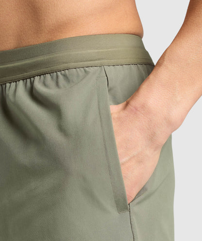 Gymshark Land To Water 6" Shorts Base Green
