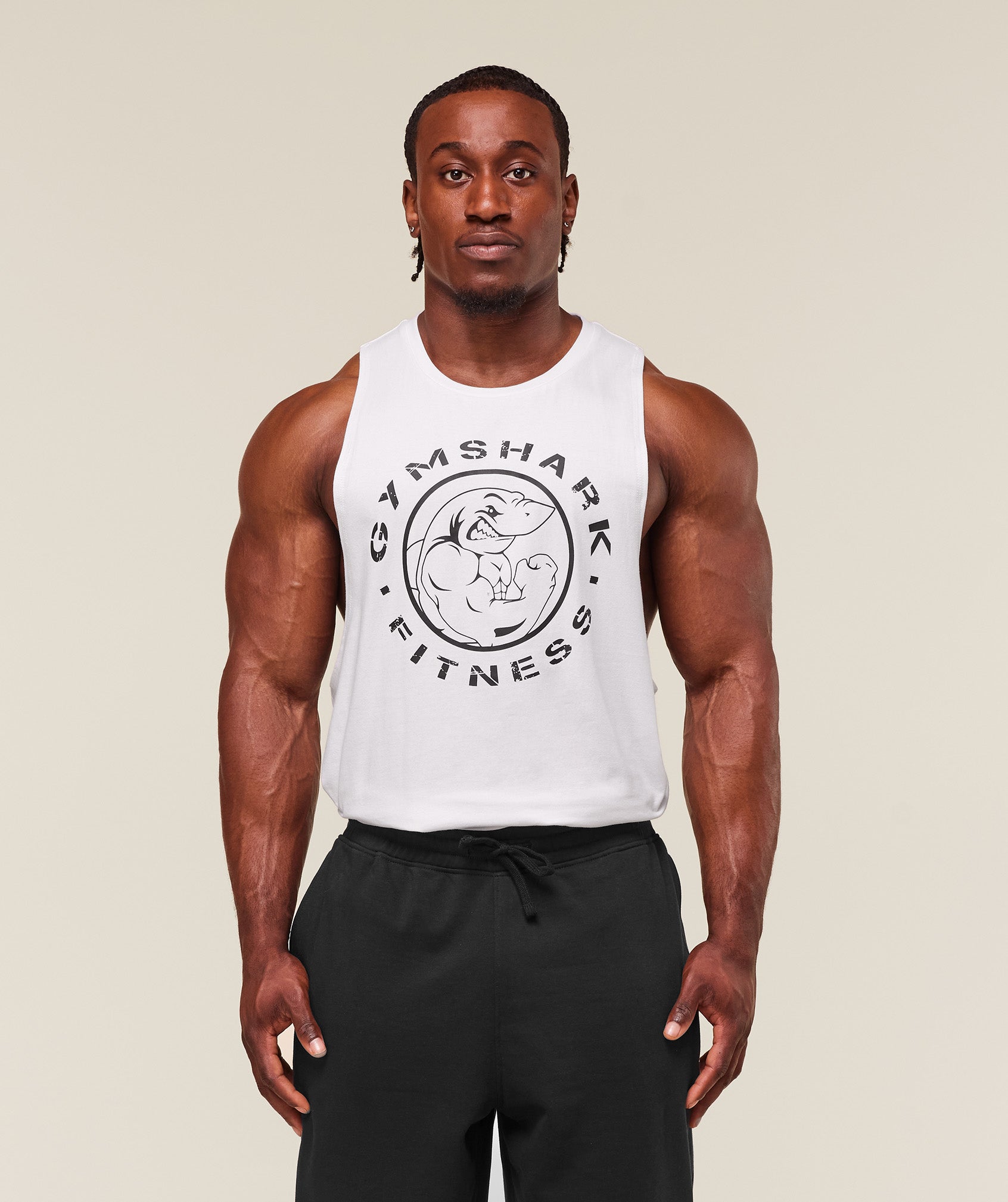 Gymshark Legacy Drop Arm Tank White