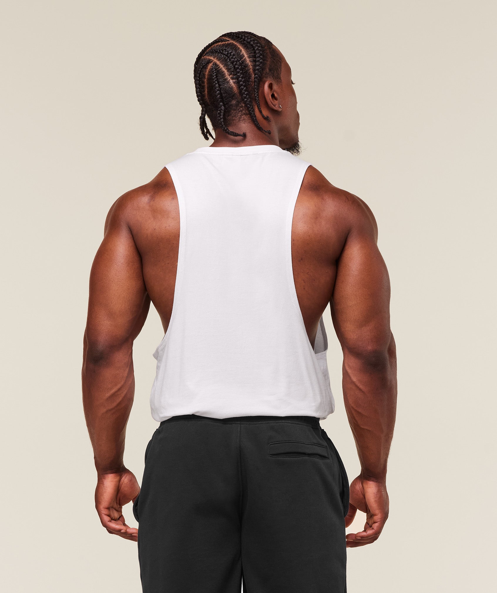 Gymshark Legacy Drop Arm Tank White