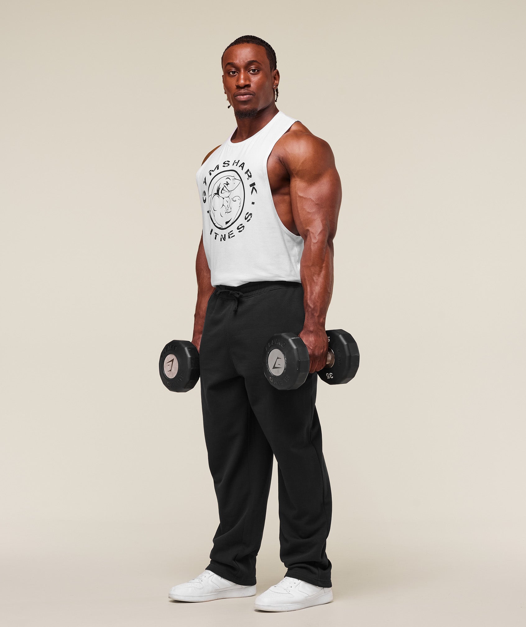 Gymshark Legacy Drop Arm Tank White