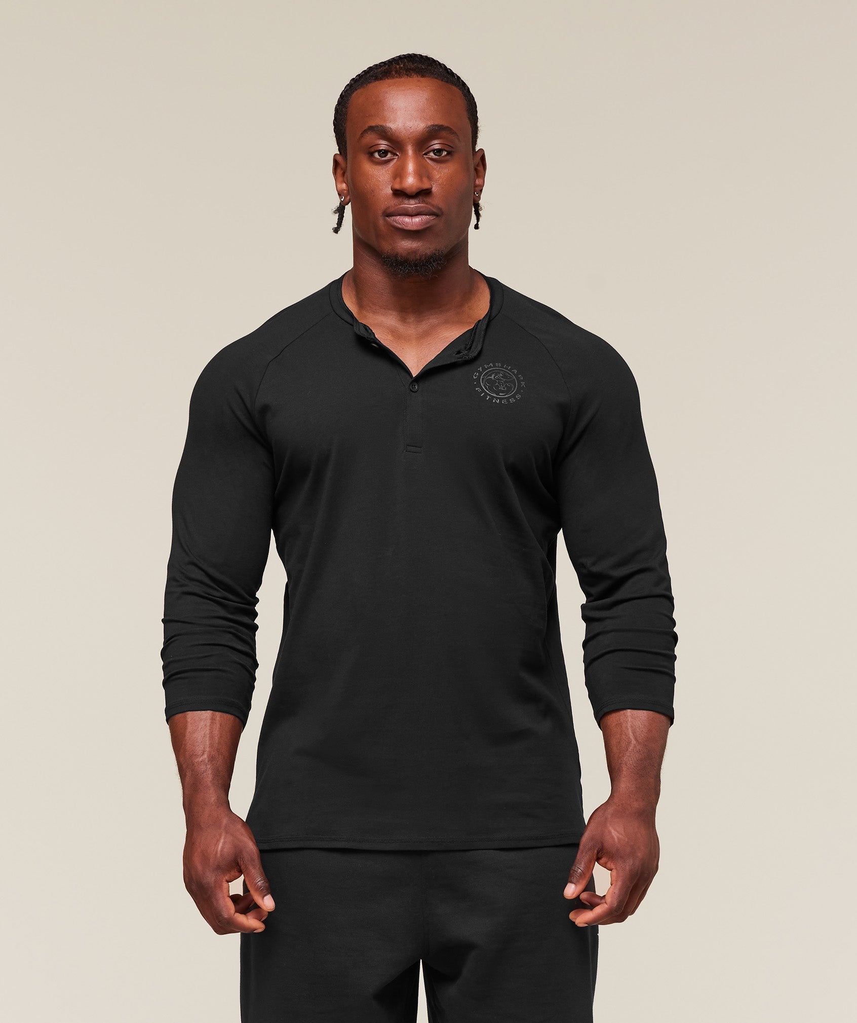 Gymshark Legacy Henley Black