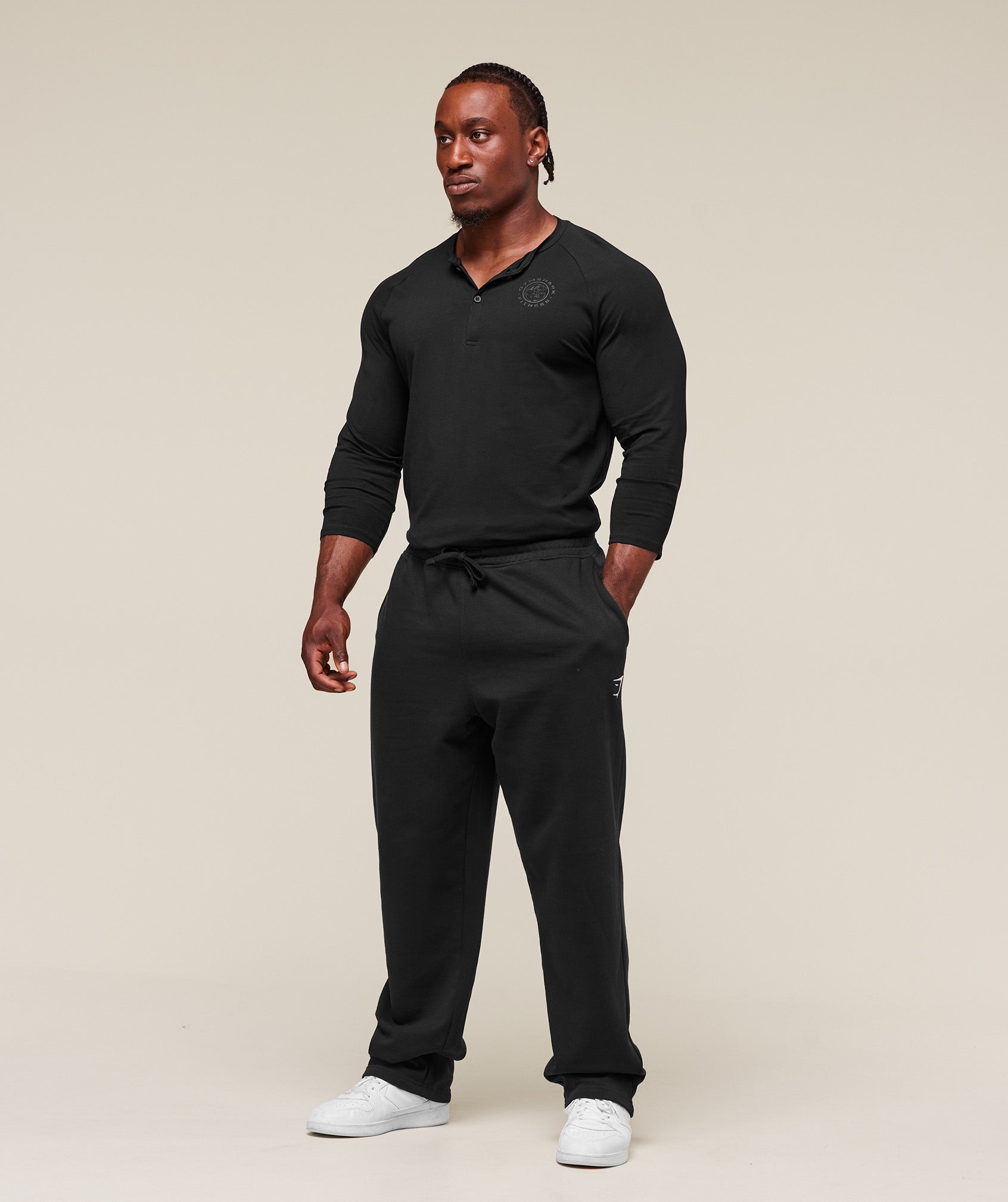 Gymshark Legacy Henley Black