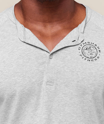 Gymshark Legacy Henley Light Grey Marl