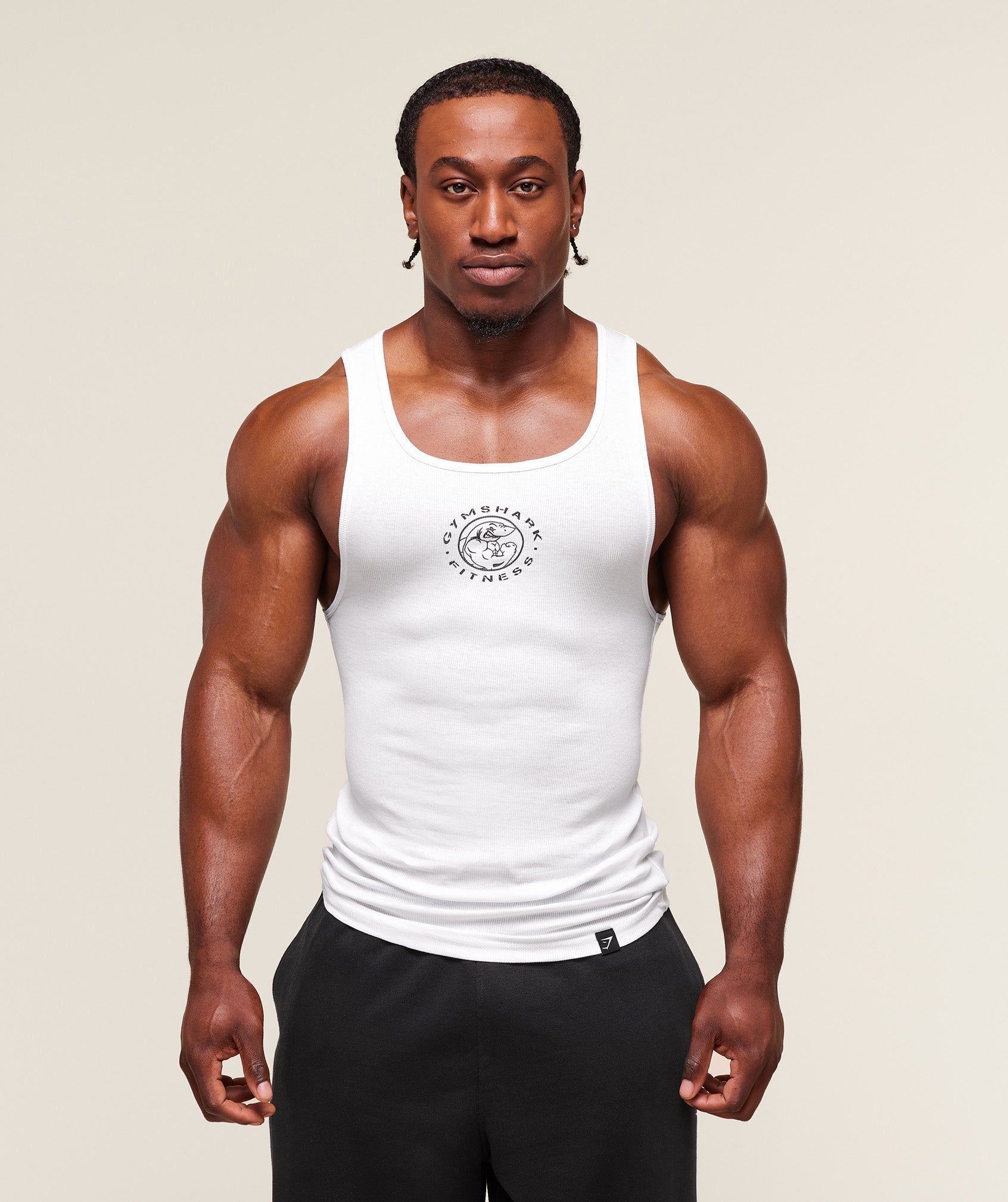 Gymshark Lifting Club Ribbed Tank White